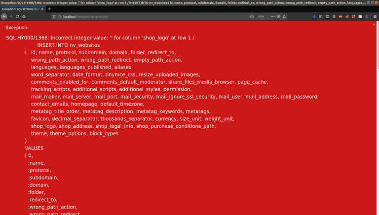 SQL Exception