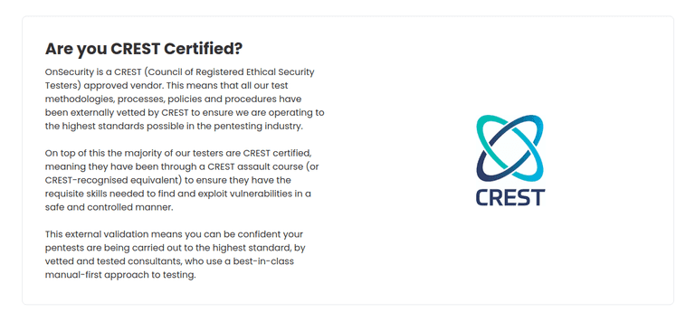 OnSecurity CREST