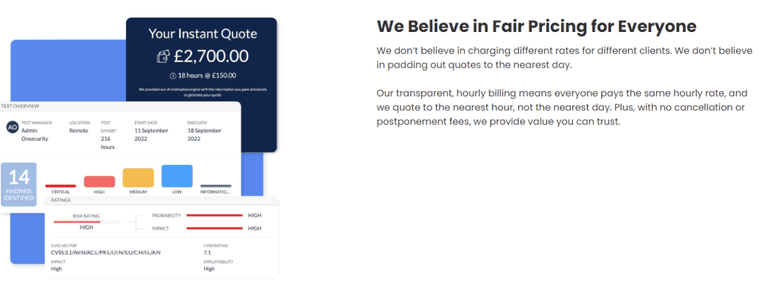 OnSecurity's Fair Pricing Model