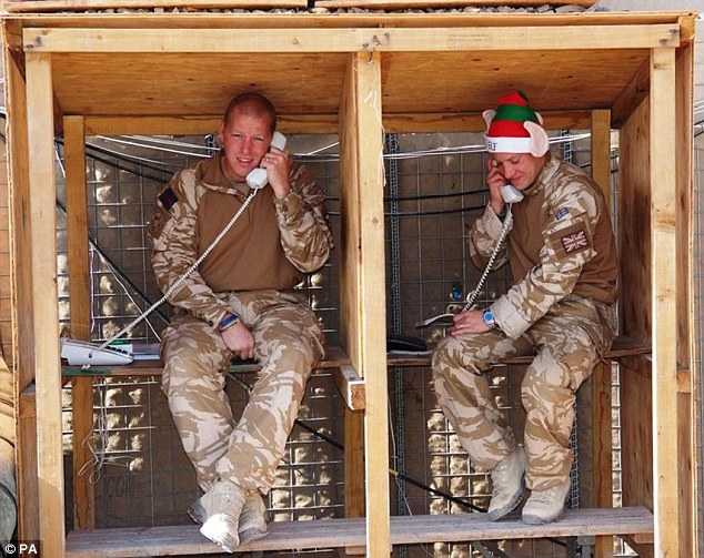 Andy Bryan helped troops phone home 